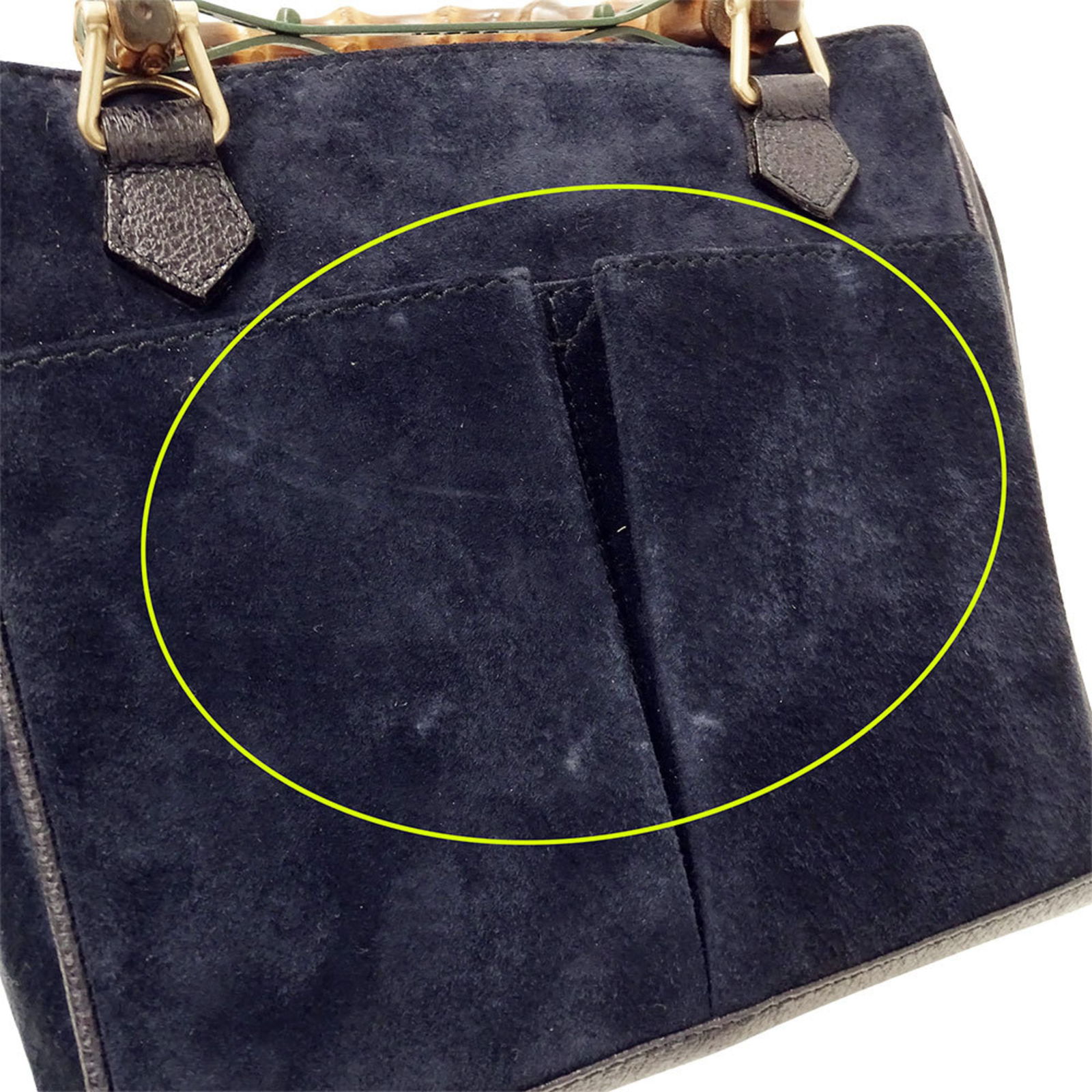 Shoulder Bag Suede - Gucci Handbag - 9