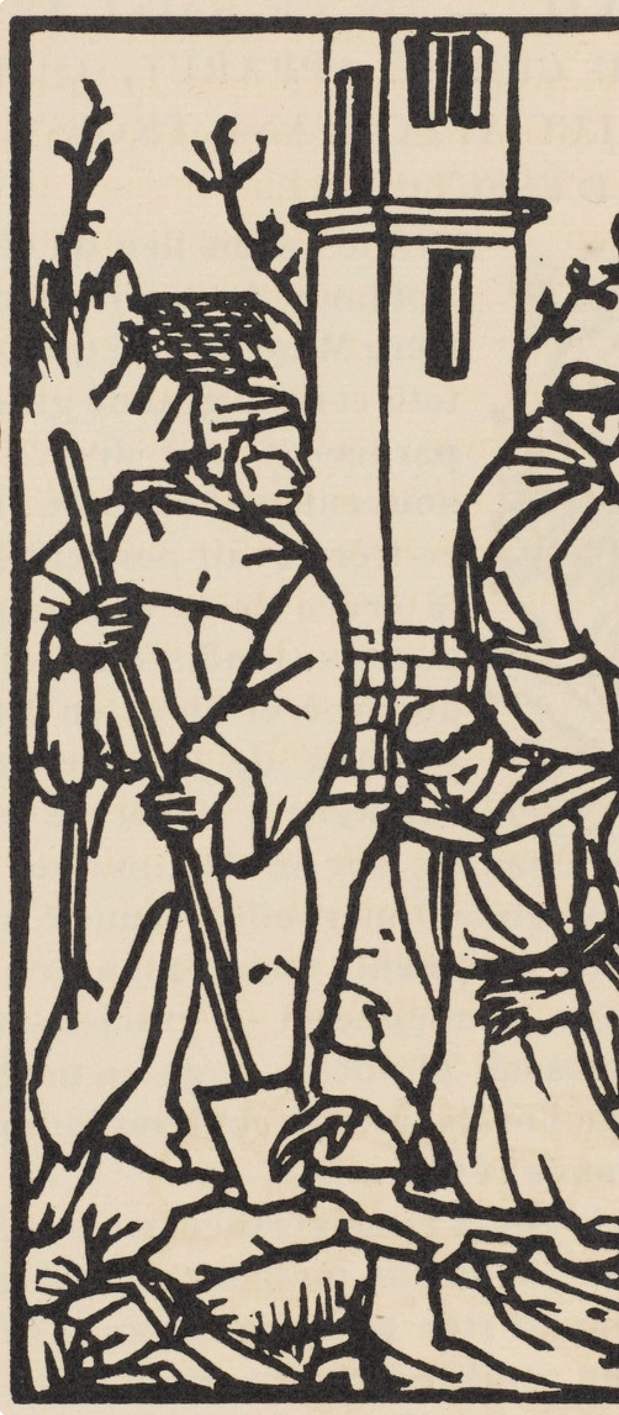Woodcut - mile Bernard - Composition (Morane - No. 100) - Les Petites Fleurs de St. Franoise - 3
