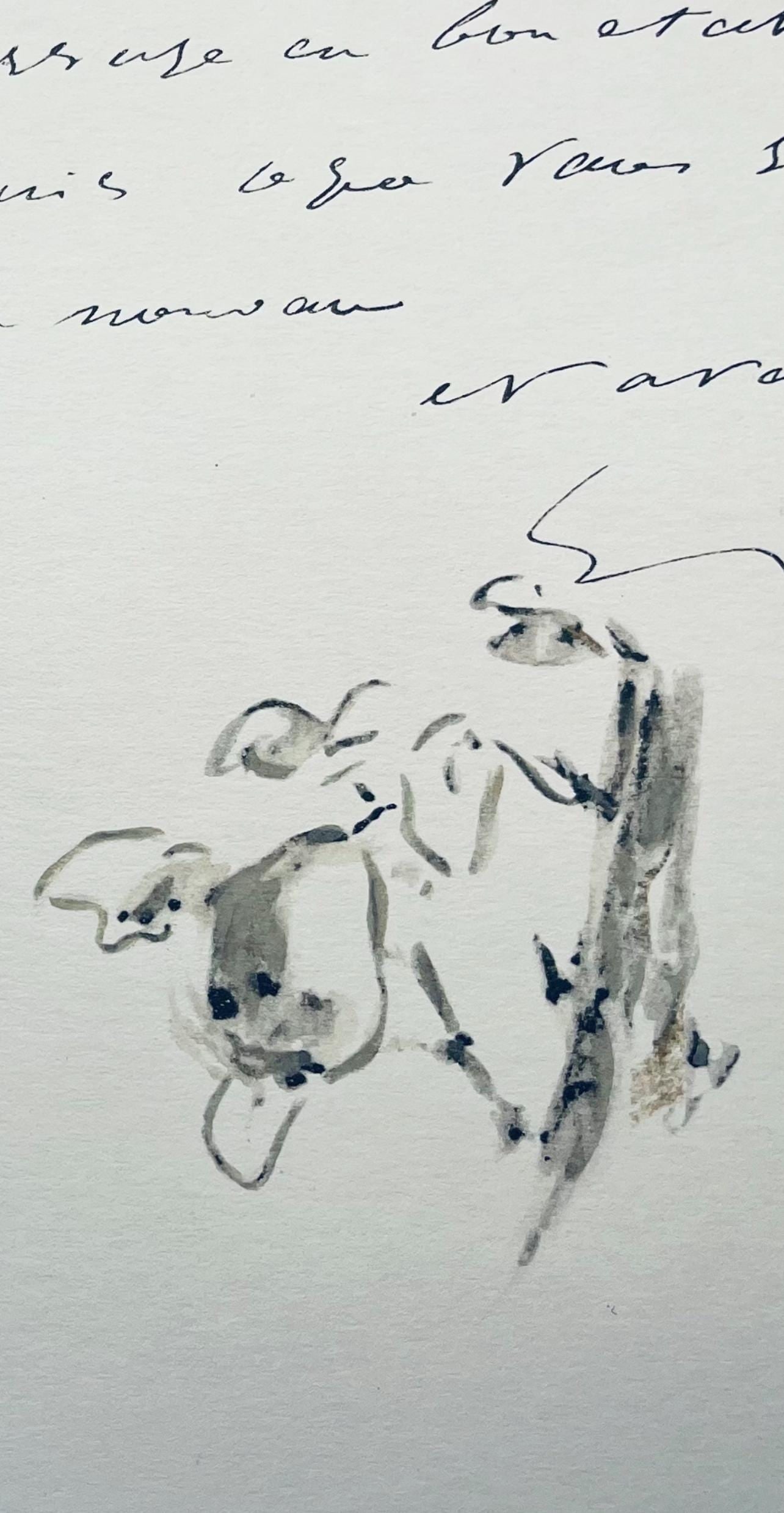 Lithograph - douard Manet - Composition - Letters with Aquarelles - 3