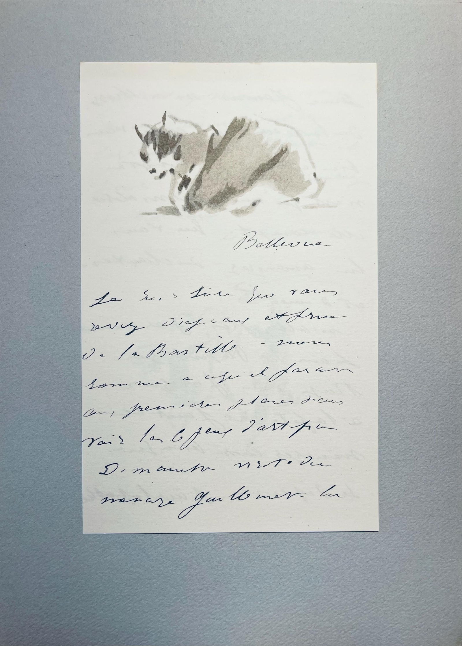 Lithograph - douard Manet - Composition - Letters with Aquarelles - 4