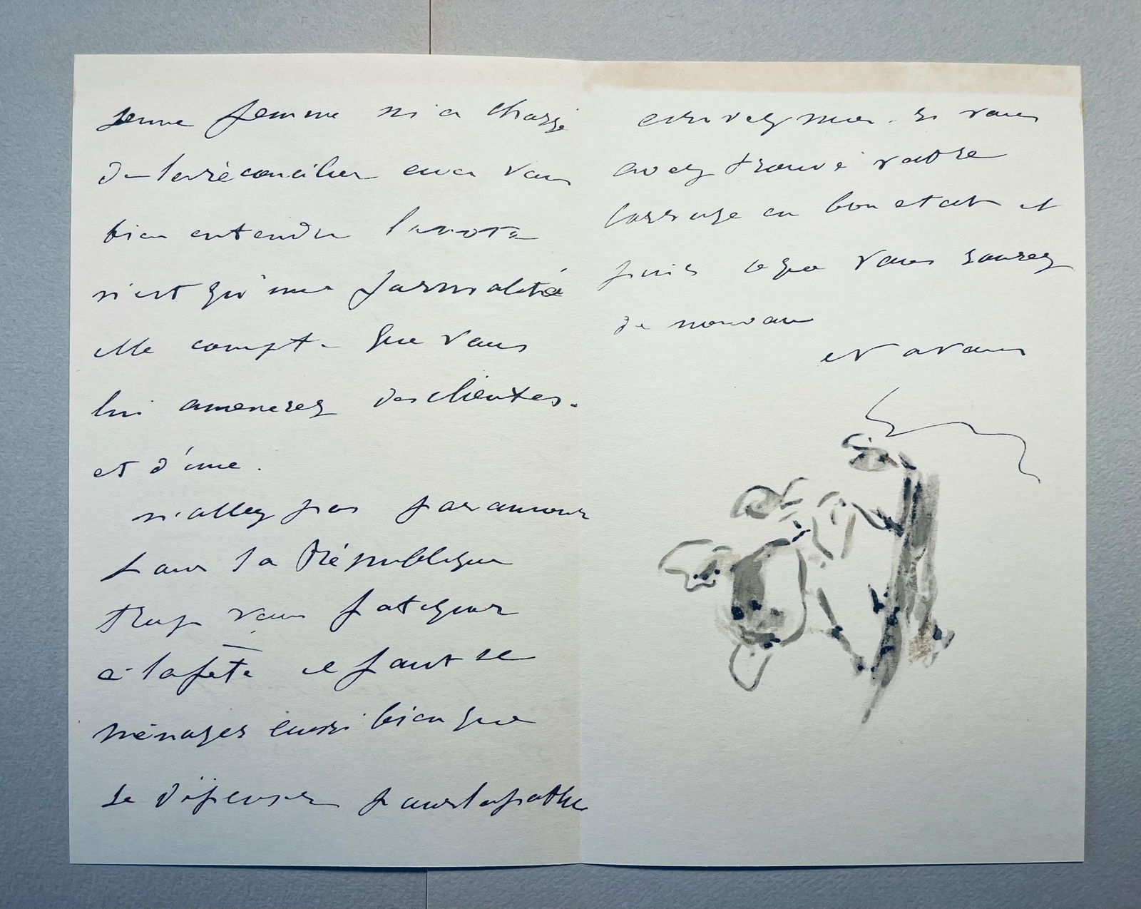 Lithograph - douard Manet - Composition - Letters with Aquarelles - 5