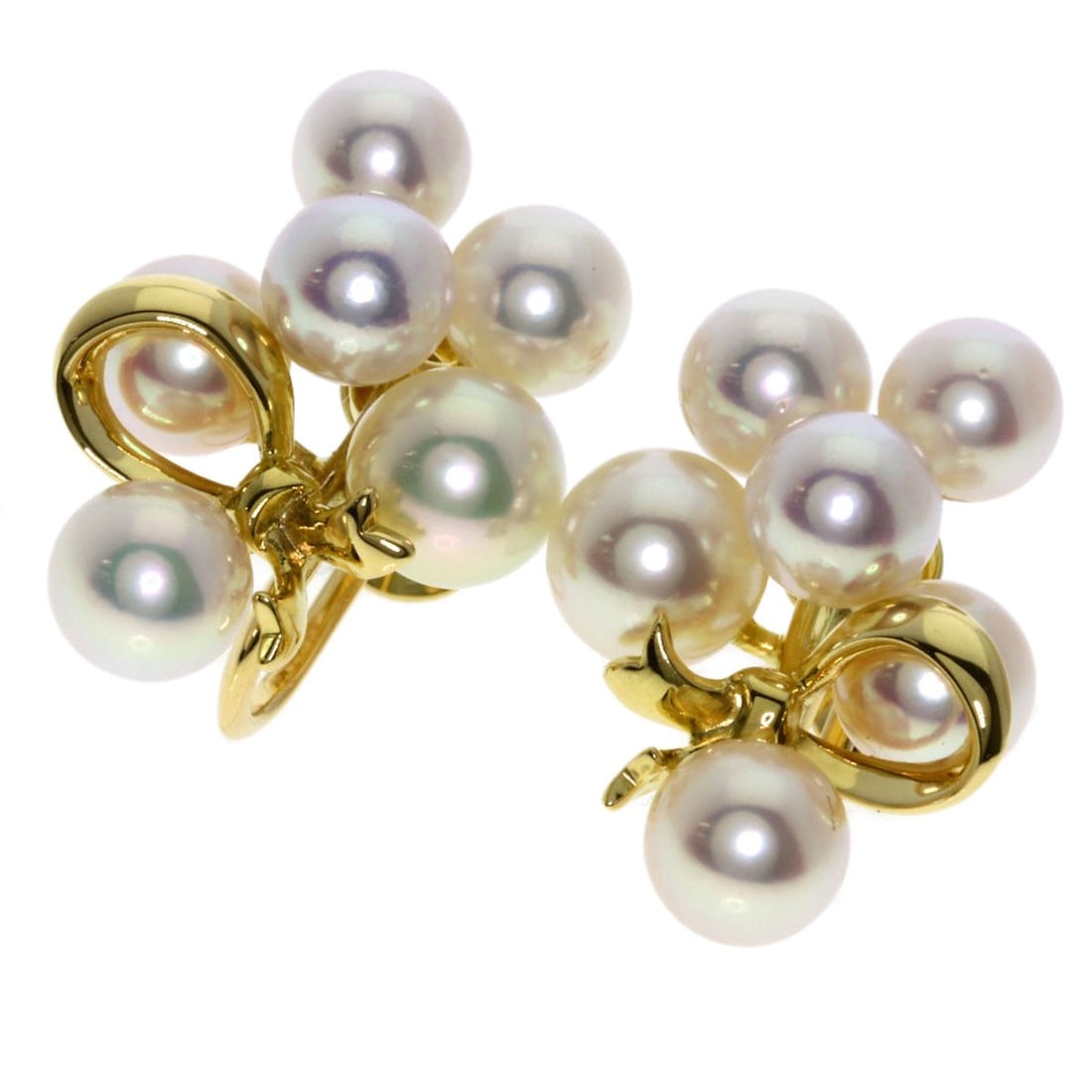 Gold MIKIMOTO Pearl Earring K18 Yellow (1 of 5)
