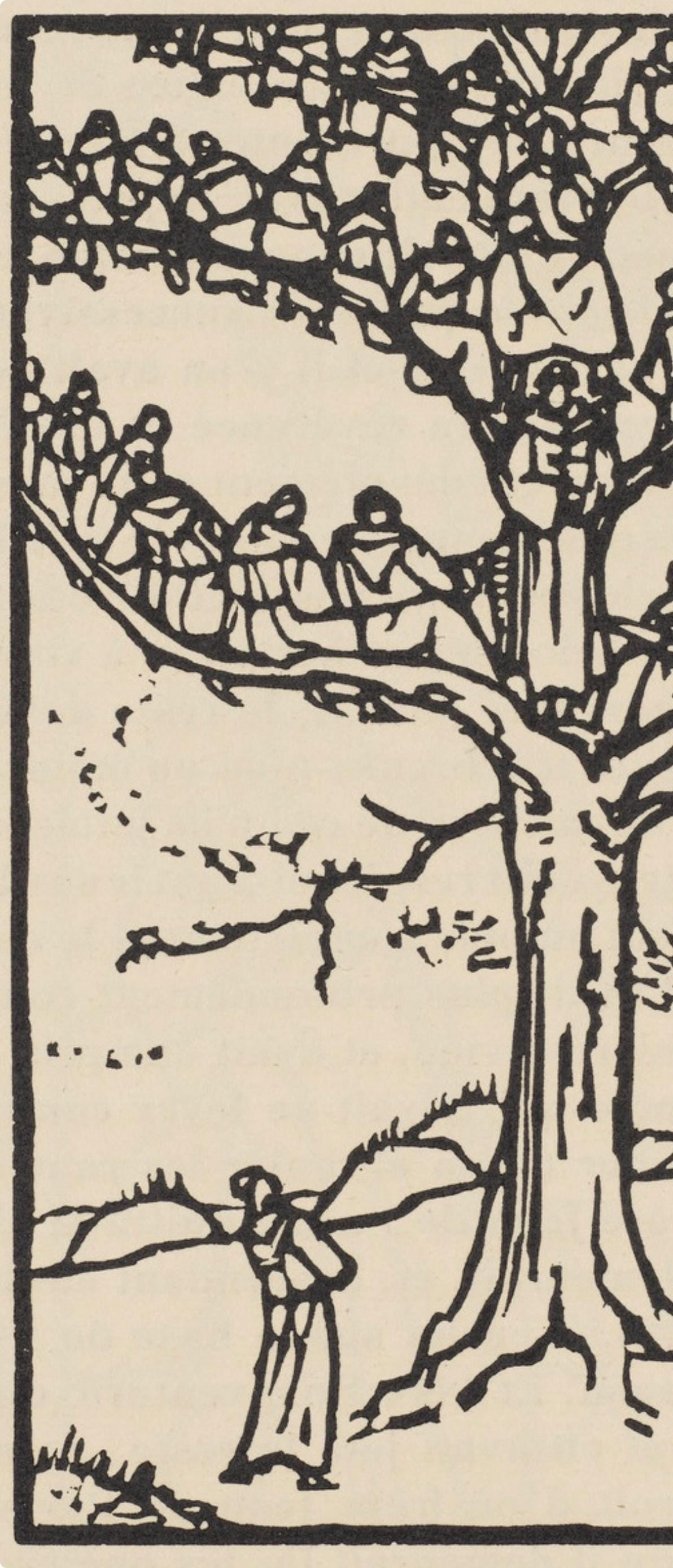 Woodcut - mile Bernard - Composition (Morane - No. 100) - Les Petites Fleurs de St. Franoise - 3