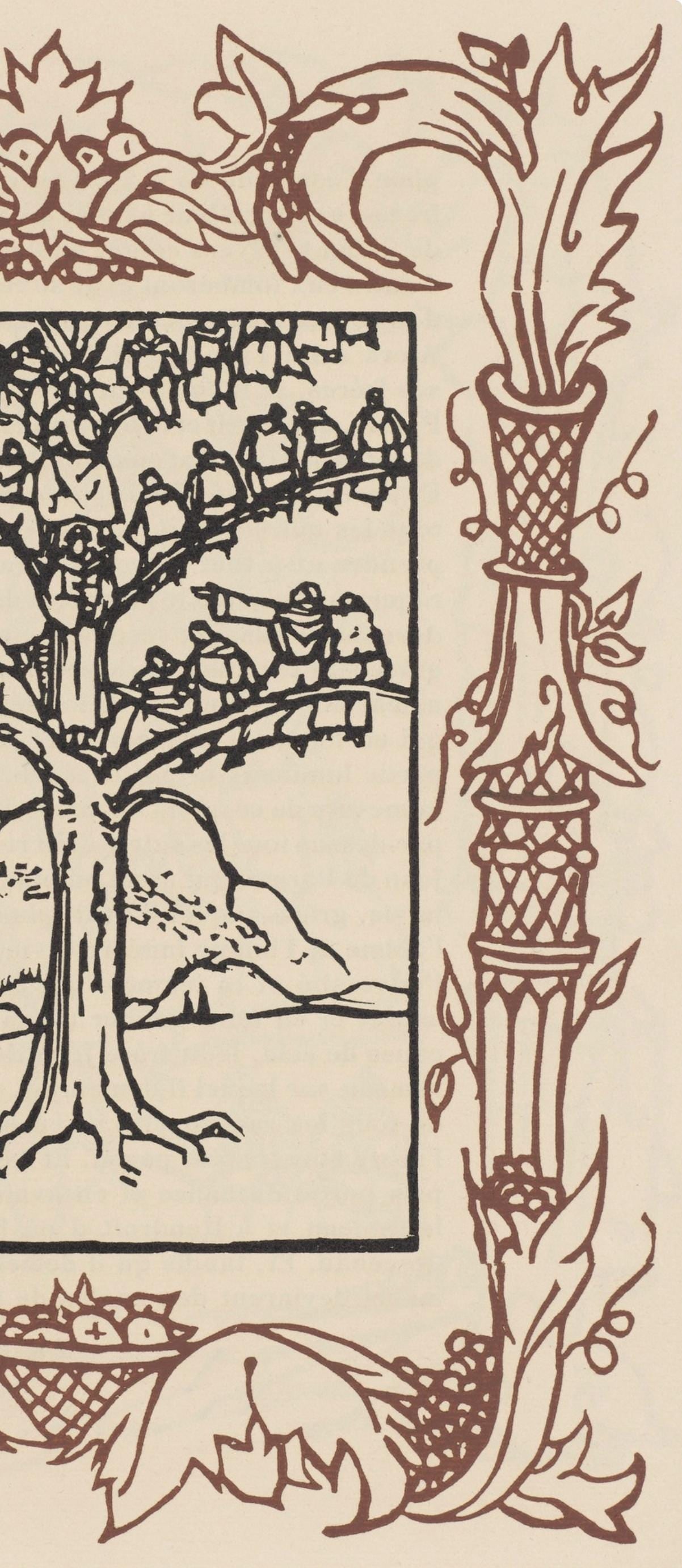 Woodcut - mile Bernard - Composition (Morane - No. 100) - Les Petites Fleurs de St. Franoise - 6