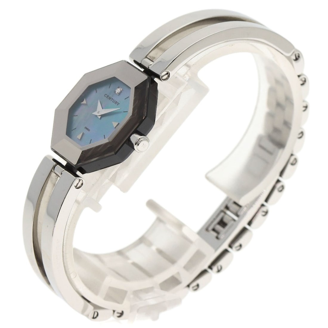 Steel CENTURY Time Gem 1P Diamond Watches Stainless Steel/ Stainless - 2