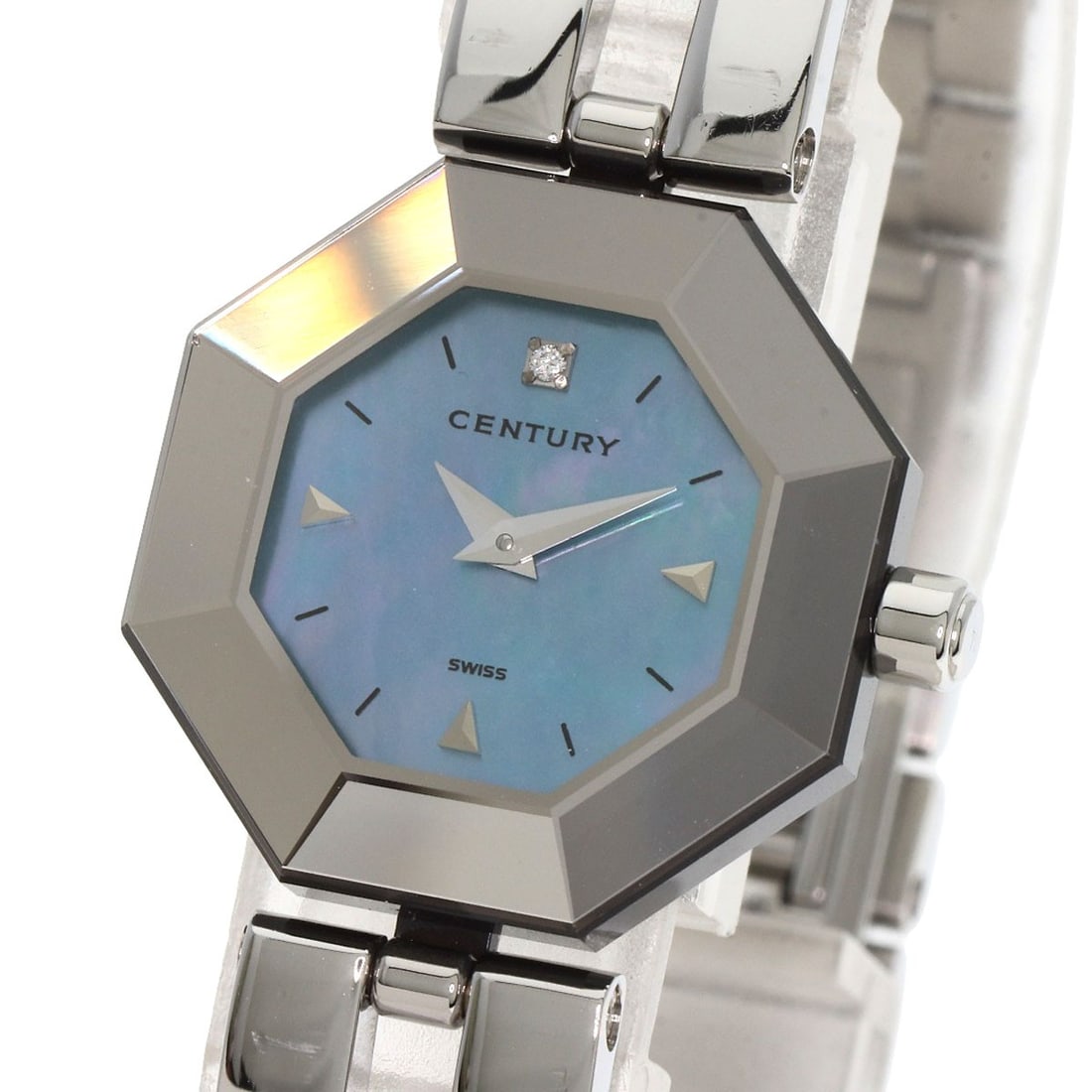 Steel CENTURY Time Gem 1P Diamond Watches Stainless Steel/ Stainless - 3