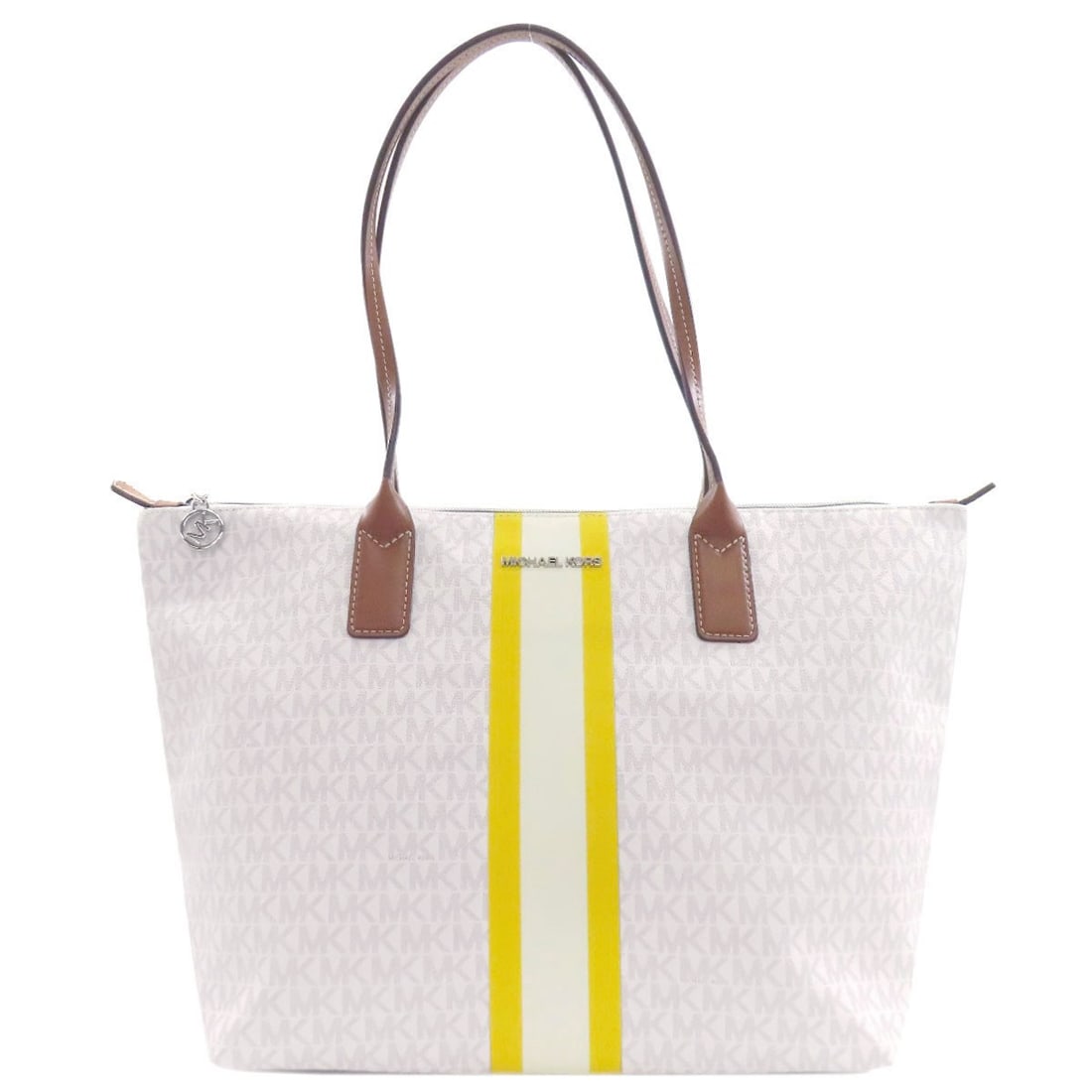 PVC Michael Kors MK signature Tote Bag: PVC Michael Kors MK signature Tote Bag This listing features PVC Michael Kors MK signature Tote Bag. Item specifics are provided below. Item Specifics: Brand: Michael Kors Style: Tote Bag Exterior Mat