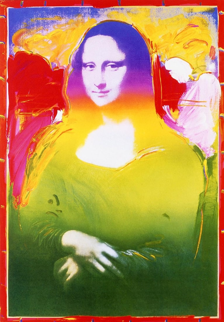 Official Lithograph - Peter Max - Mona Lisa II - Hand Signed - 2