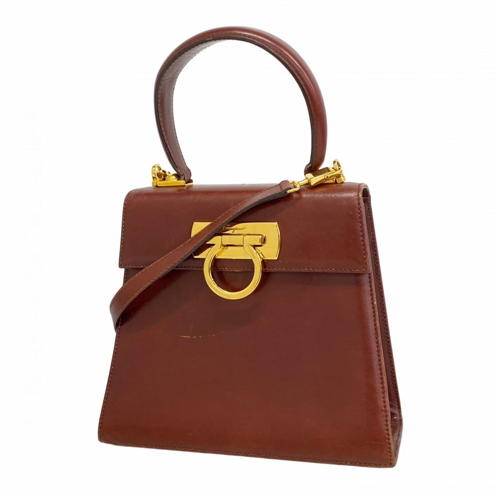 Leather Salvatore Ferragamo Handbag (1 of 13)