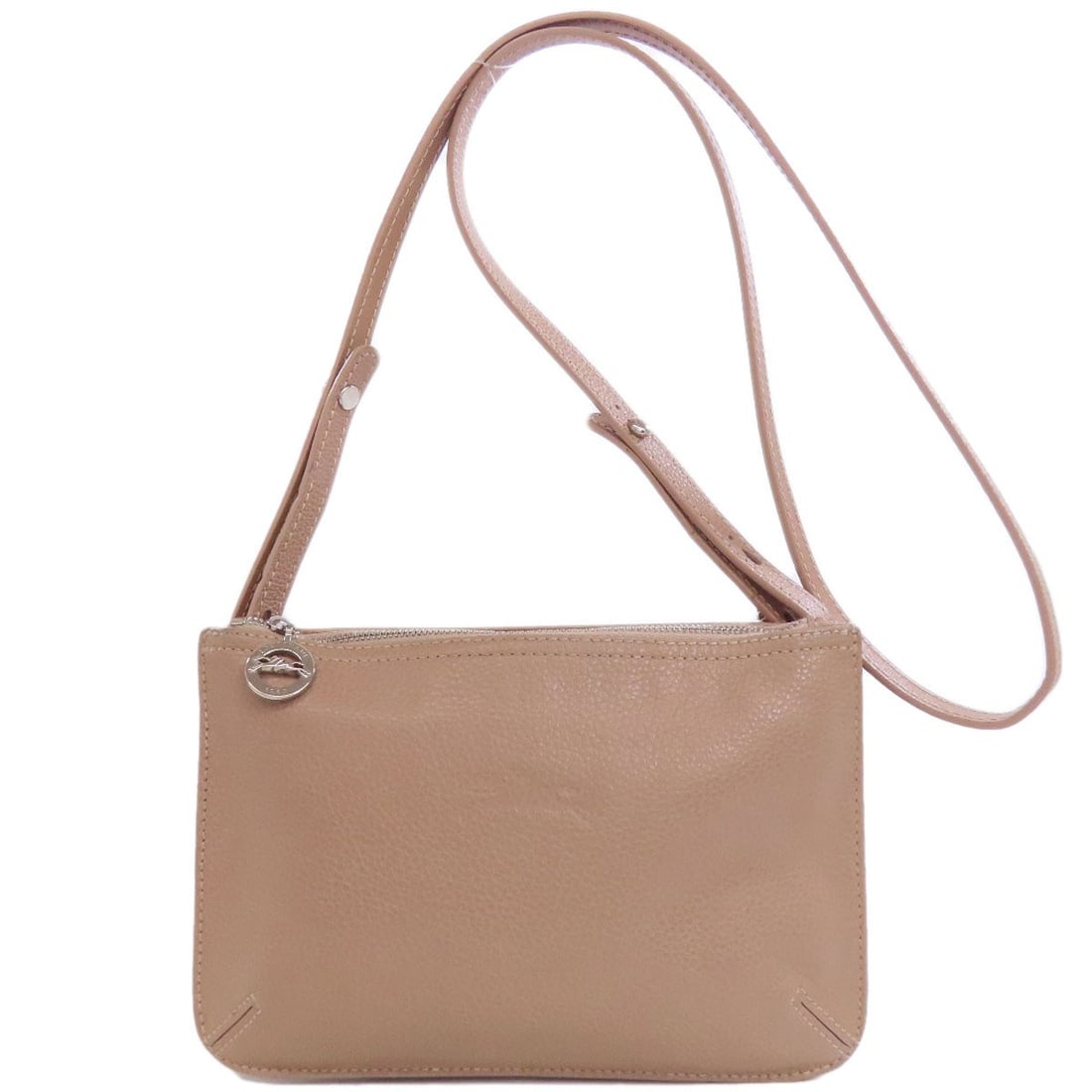 Leather Longchamp logo Shoulder Bag (1 of 20)