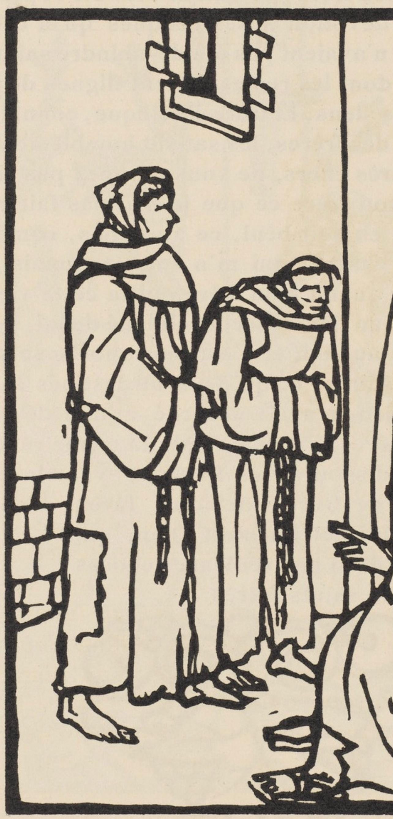 Woodcut - mile Bernard - Composition (Morane - No. 100) - Les Petites Fleurs de St. Franoise - 3