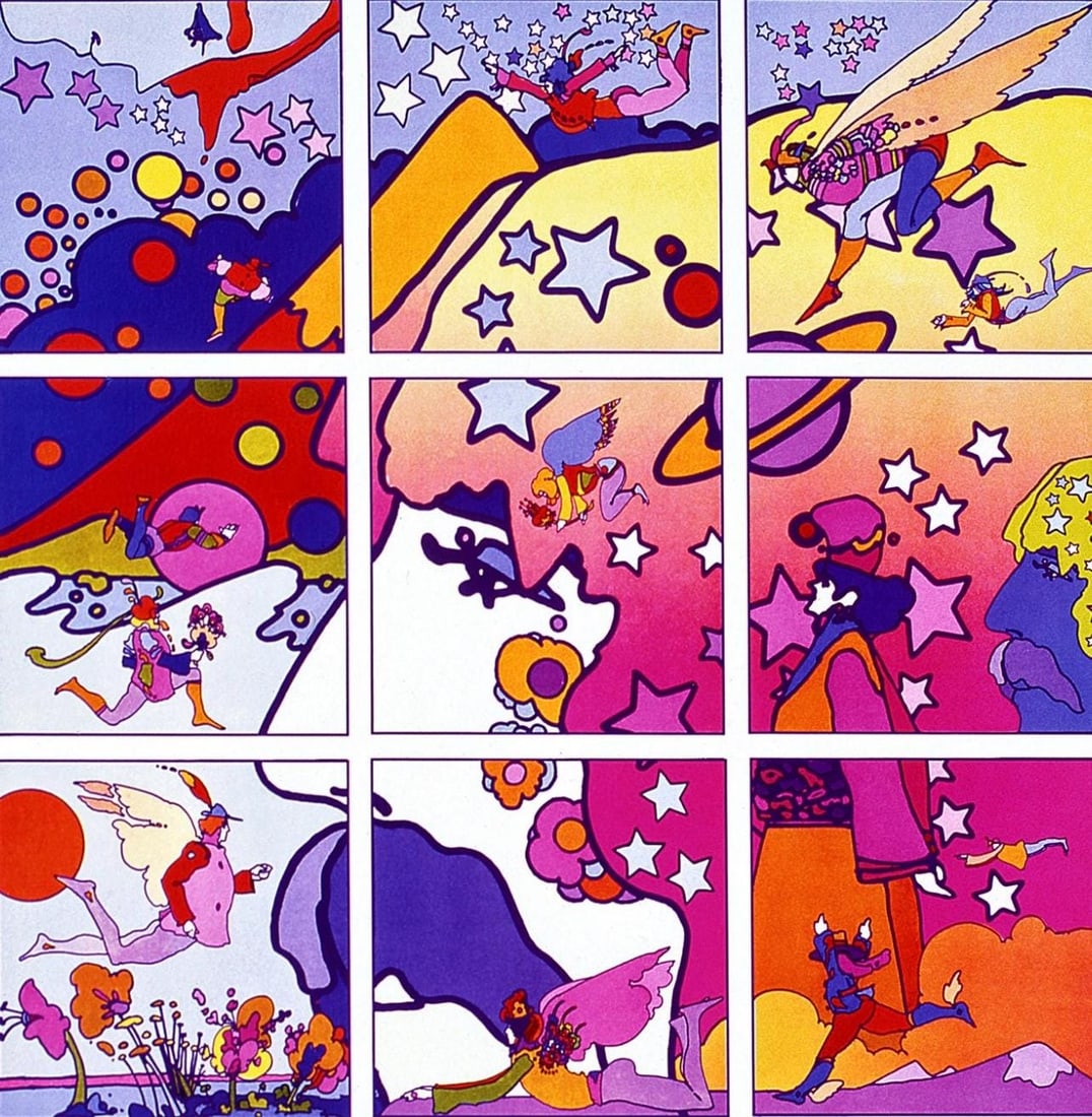 Official Lithograph - Peter Max - The Profile - Hand Signed - 2