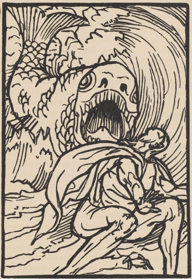 Woodcut - mile Bernard - Composition (Morane - No. 100) - Les Petites Fleurs de St. Franoise - 2