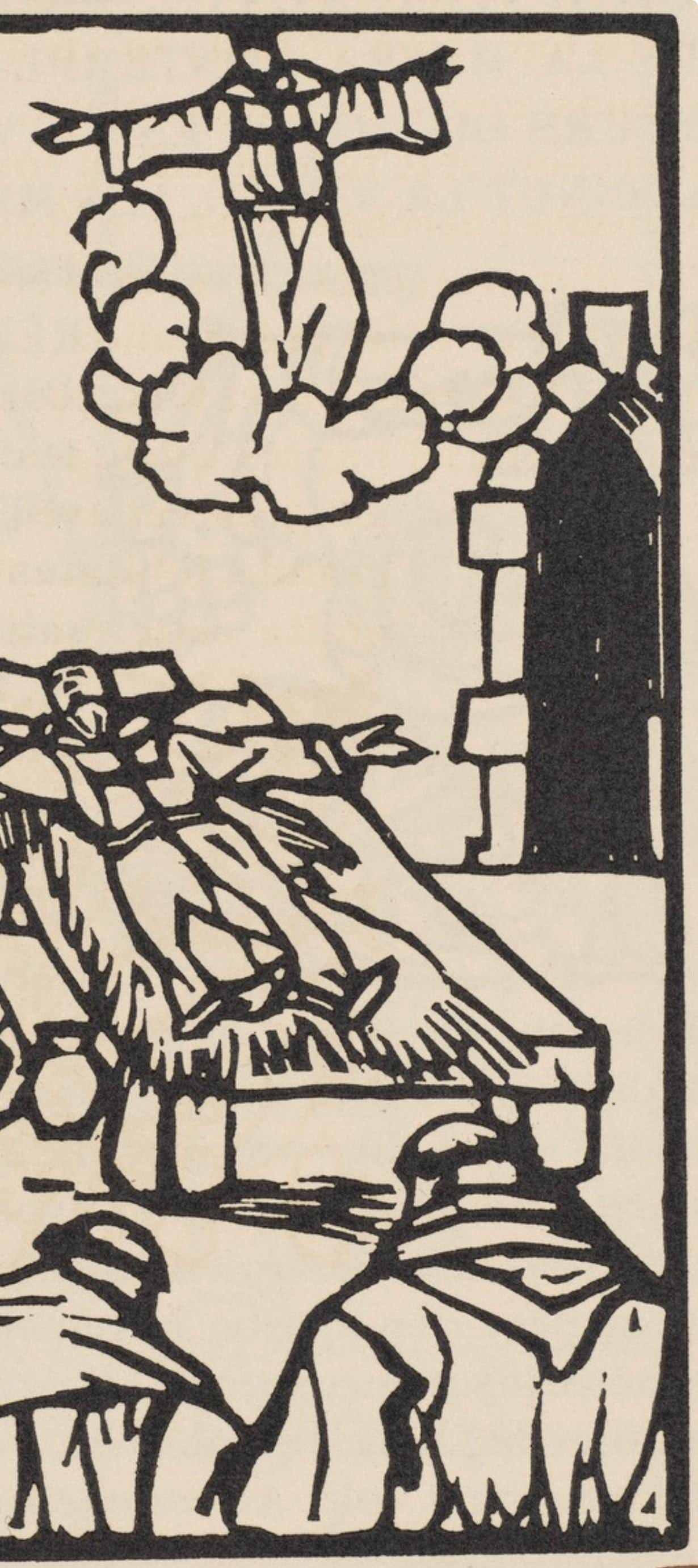 Woodcut - mile Bernard - Composition (Morane - No. 100) - Les Petites Fleurs de St. Franoise - 4