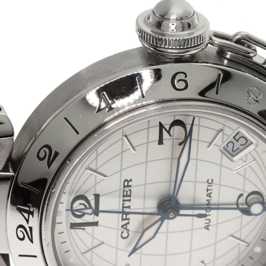 Boys CARTIER Pasha C Meridian Watches W31078M7 Stainless Steel/ Stainless Steel - 13