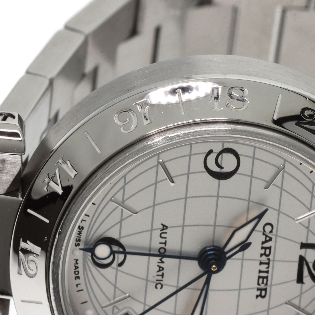 Boys CARTIER Pasha C Meridian Watches W31078M7 Stainless Steel/ Stainless Steel - 15