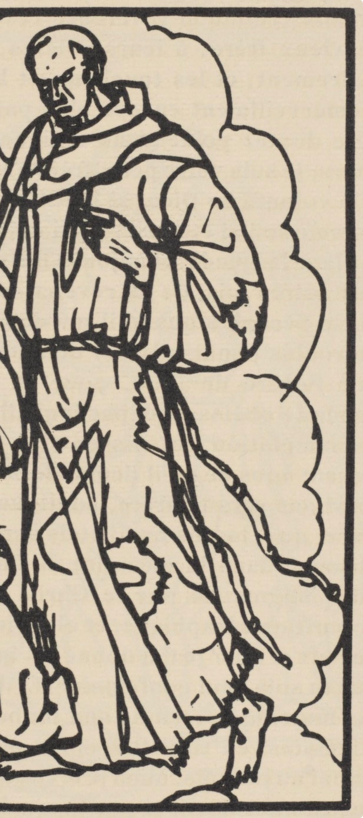 Woodcut - mile Bernard - Composition (Morane - No. 100) - Les Petites Fleurs de St. Franoise - 4