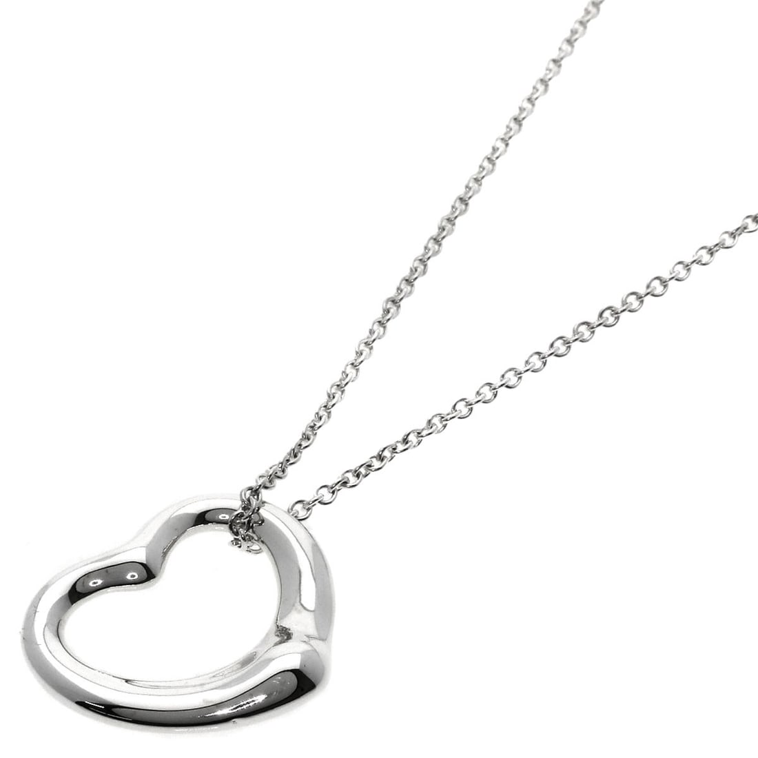 Silver TIFFANY&Co. Open heart Necklace: Silver TIFFANY&Co. Open heart Necklace This listing features Silver TIFFANY&Co. Open heart Necklace. Item specifics are provided below. Item Specifics: Brand: TIFFANY&Co. Style: Necklace Material: