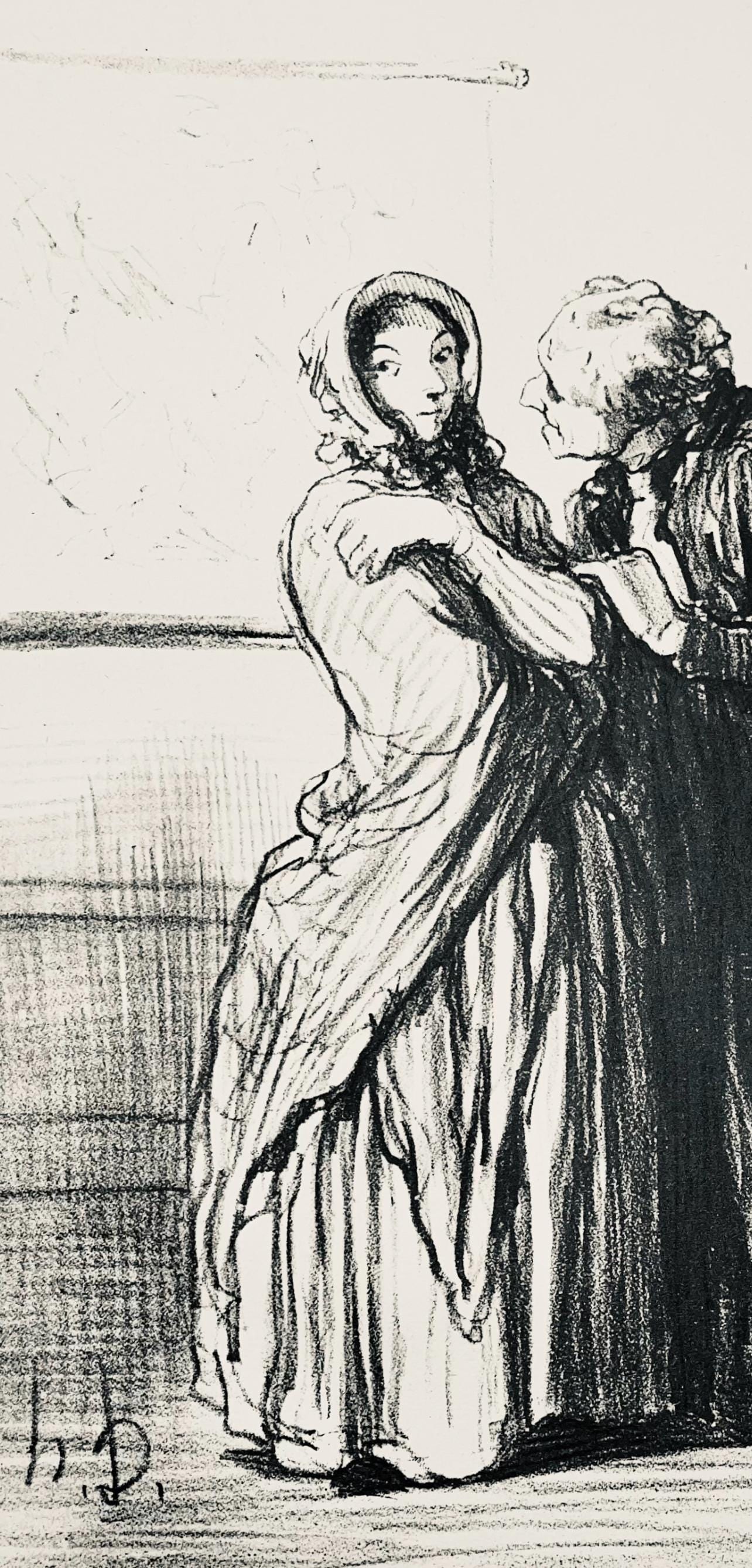 Lithograph - Honor Daumier - Composition - Law and Justice - 3