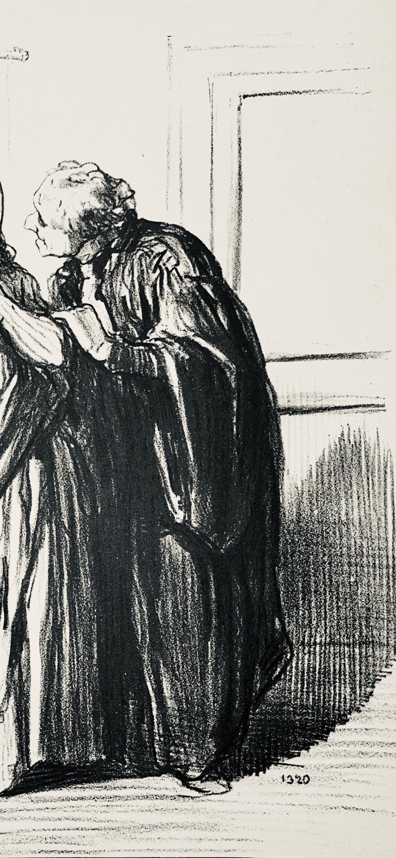 Lithograph - Honor Daumier - Composition - Law and Justice - 4