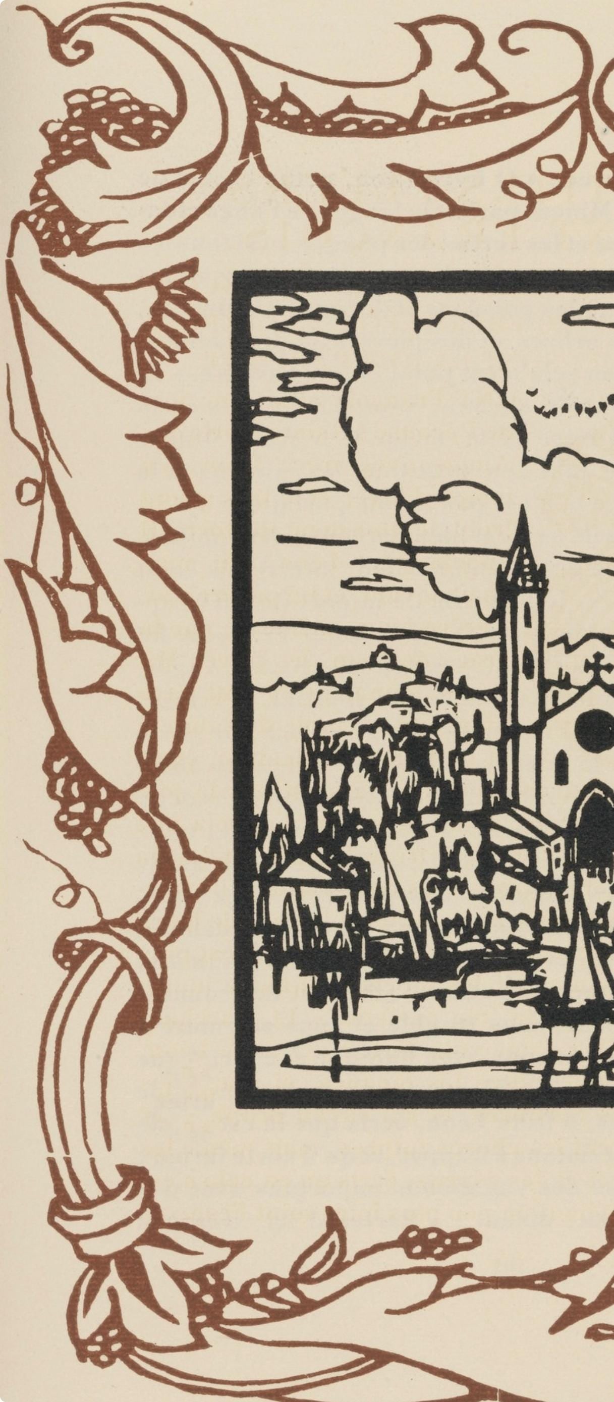 Woodcut - mile Bernard - Composition (Morane - No. 100) - Les Petites Fleurs de St. Franoise - 5