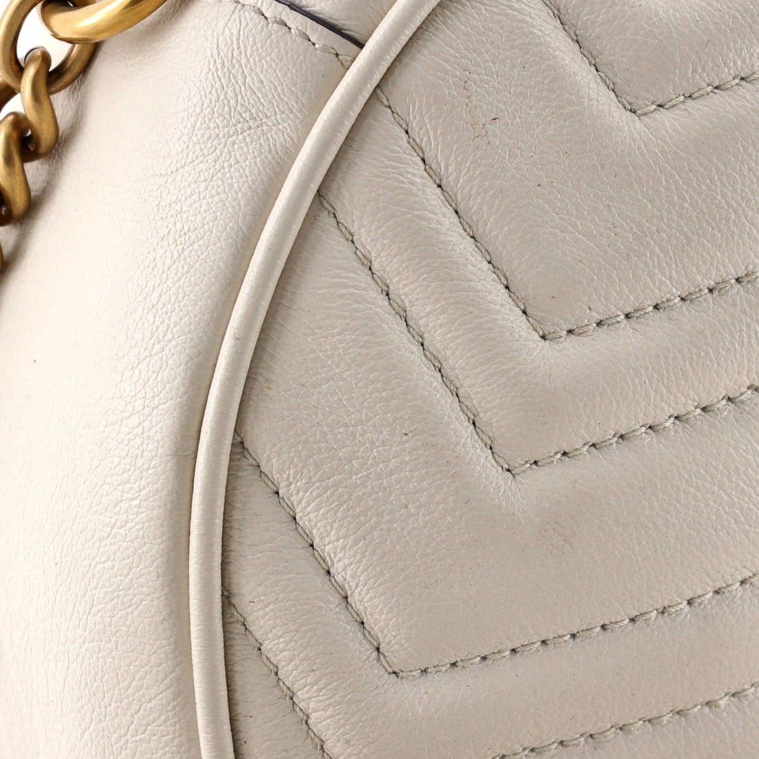 Mini Gucci GG Marmont Round Shoulder Bag Matelasse Leather - 6