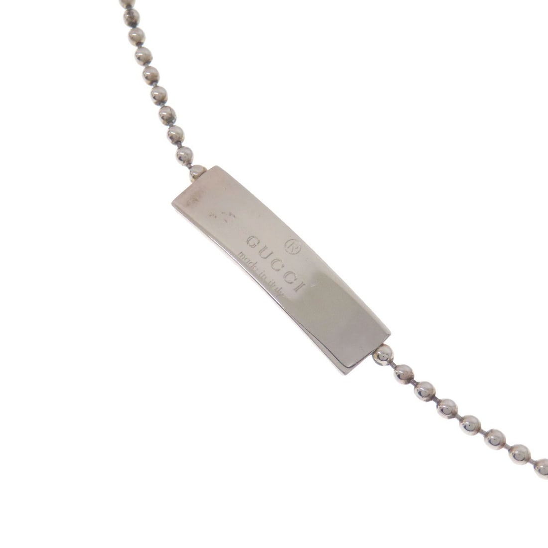 Silver GUCCI Ball Chain Logo Bracelet - 4