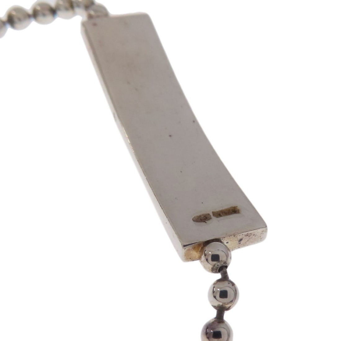 Silver GUCCI Ball Chain Logo Bracelet - 6