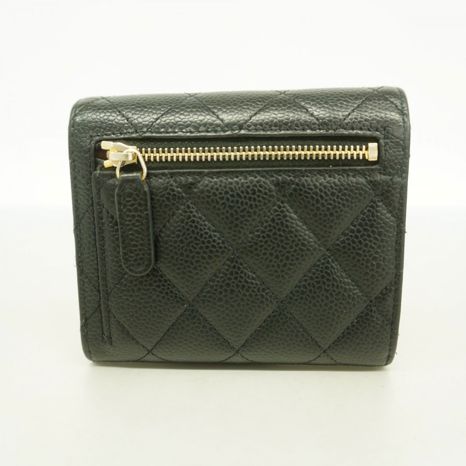 Calfskin Chanel Wallet (Tri-Fold) Grained - 10