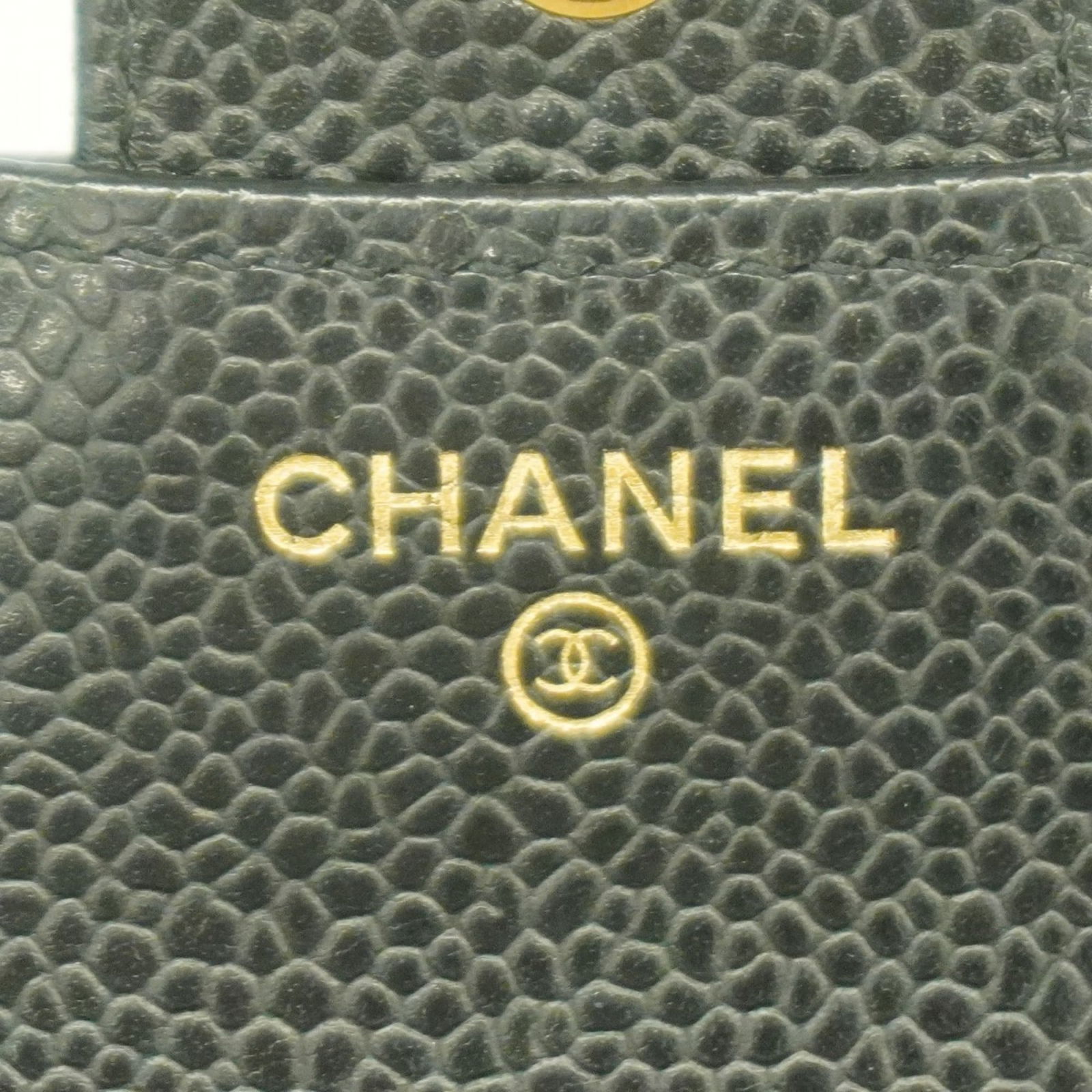 Calfskin Chanel Wallet (Tri-Fold) Grained - 4