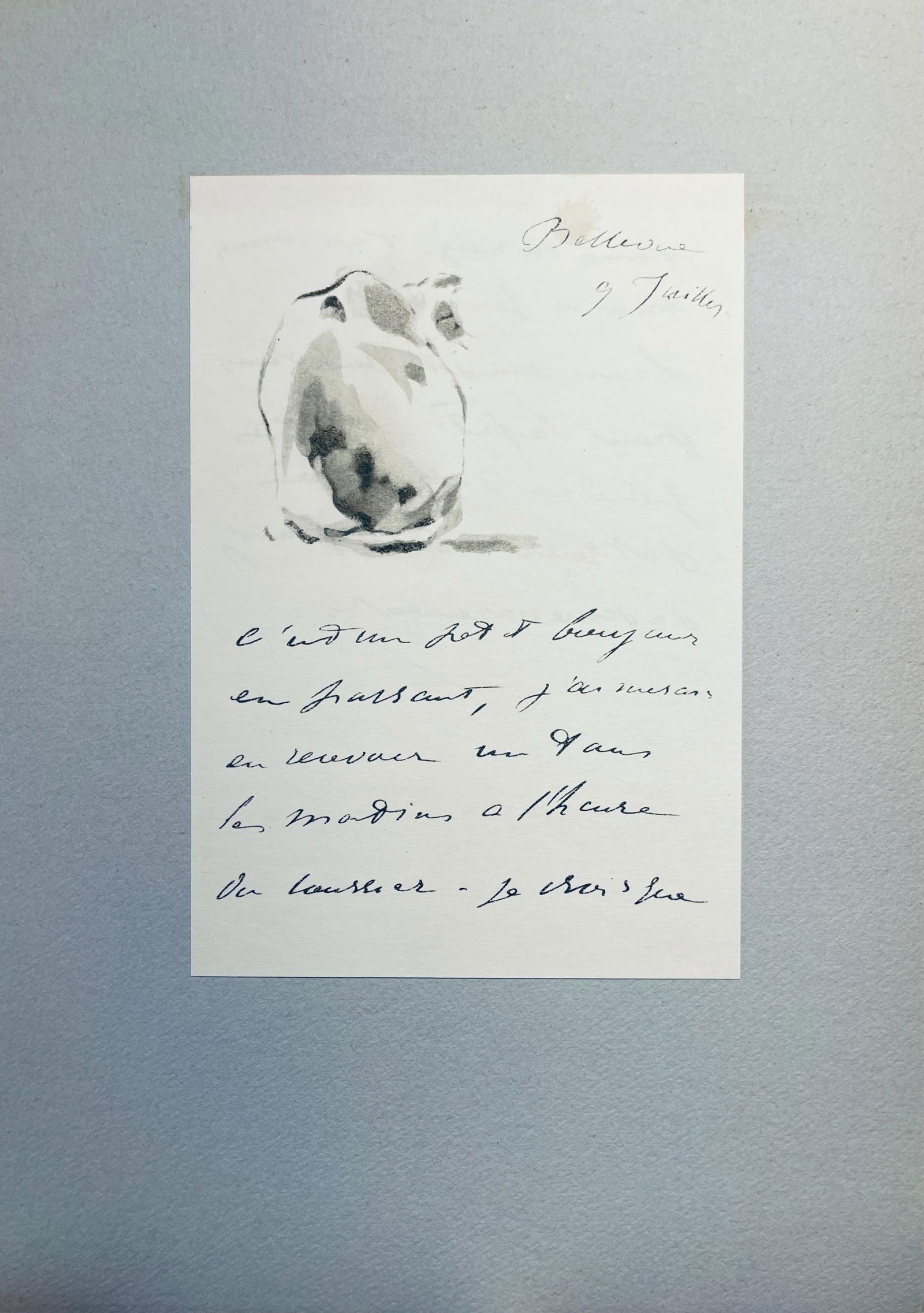 Lithograph - douard Manet - Composition - Letters with Aquarelles - 3