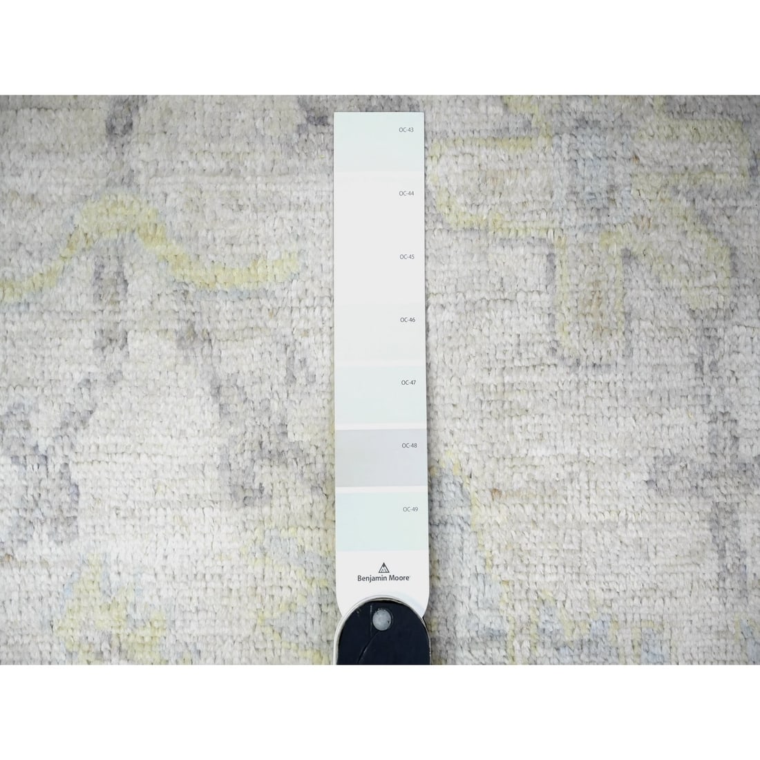 Rug 8'x9'5" Voyage Gray Hand Knotted Afghan Angora Oushak Wool Oriental - 8