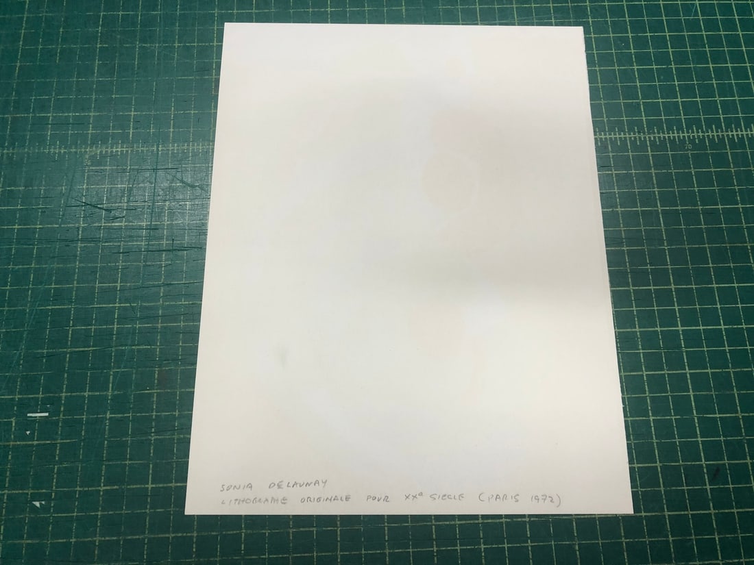 Expr SONIA DELAUNAY Composition pour XXieme Siecle 12.25" x 9.5" Lithograph 1972 - 8