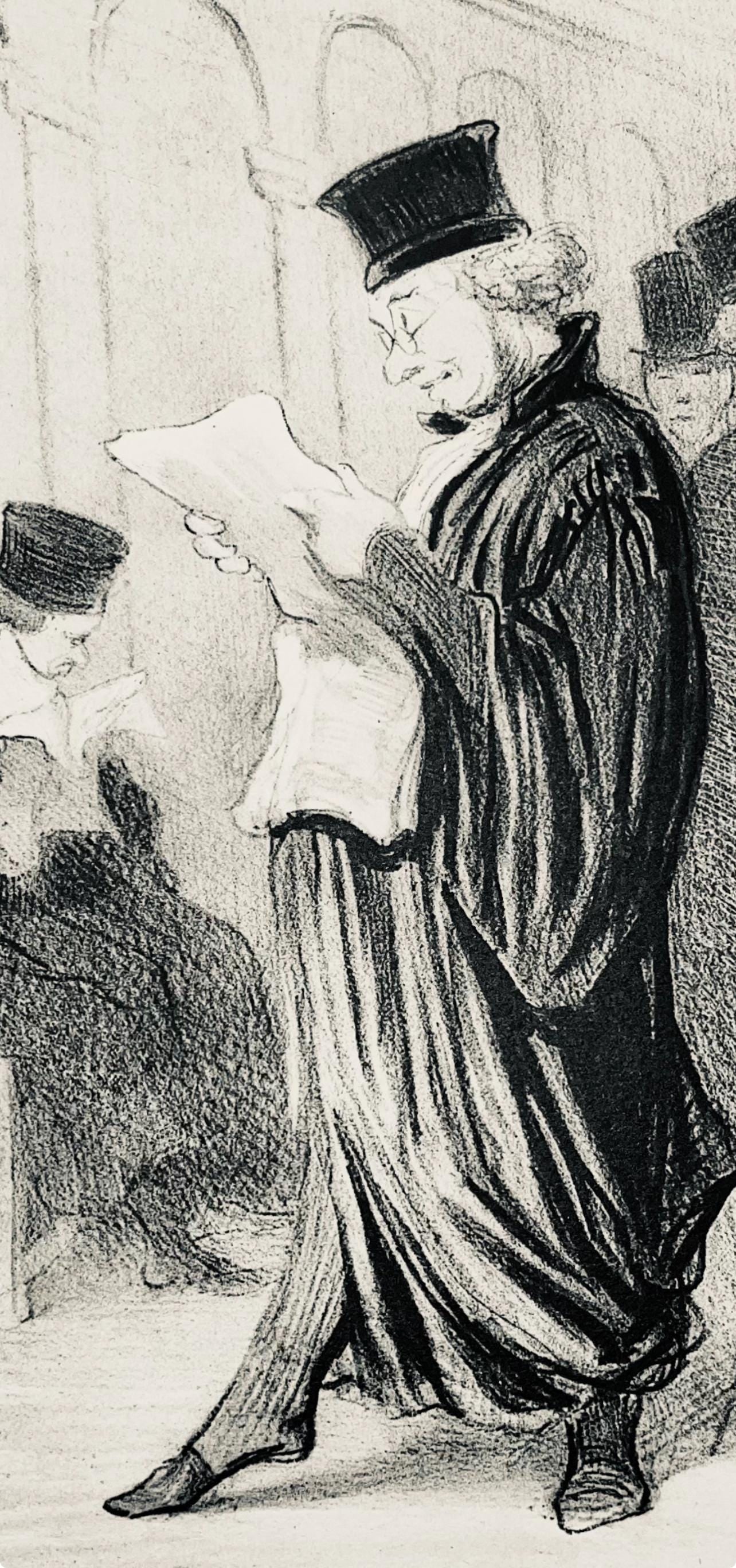 Lithograph - Honor Daumier - Composition - Law and Justice - 3