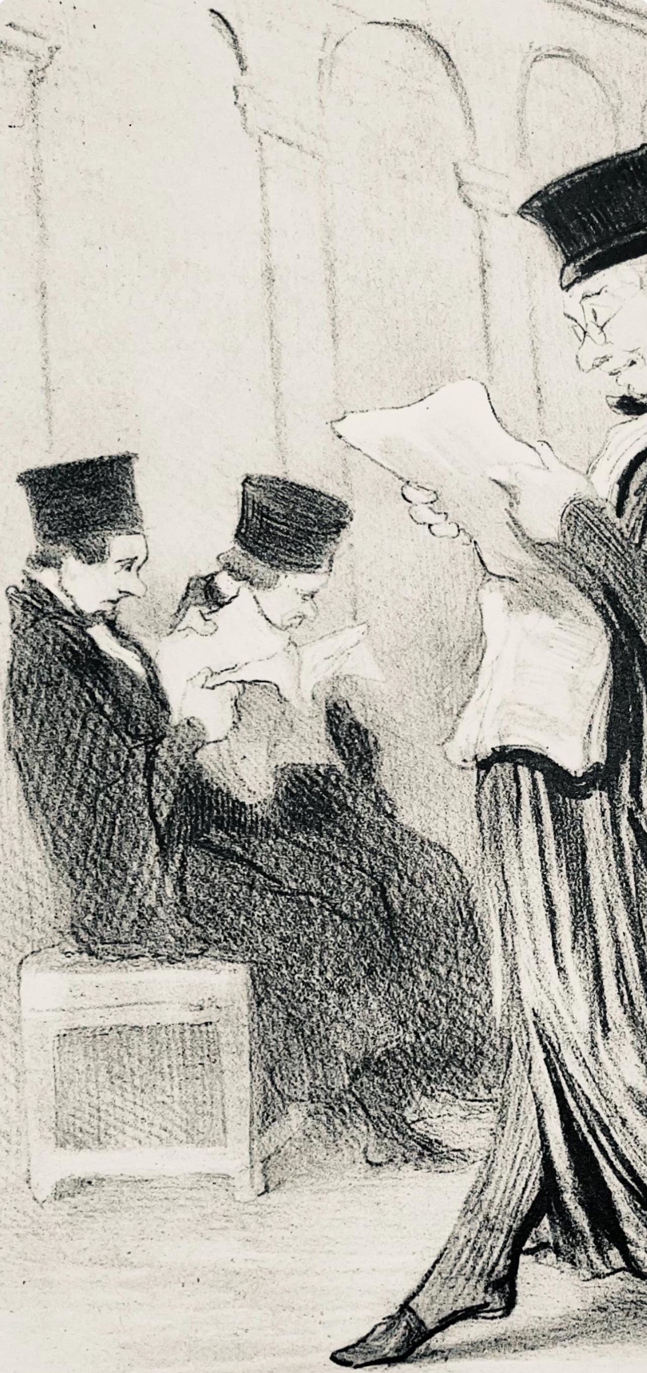 Lithograph - Honor Daumier - Composition - Law and Justice - 4