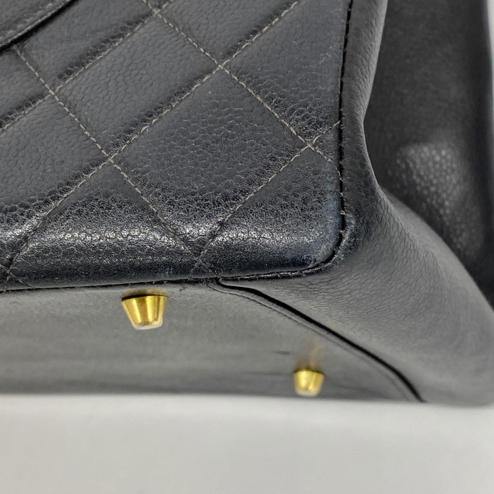 Calfskin Chanel Tote Bag Grained - 11