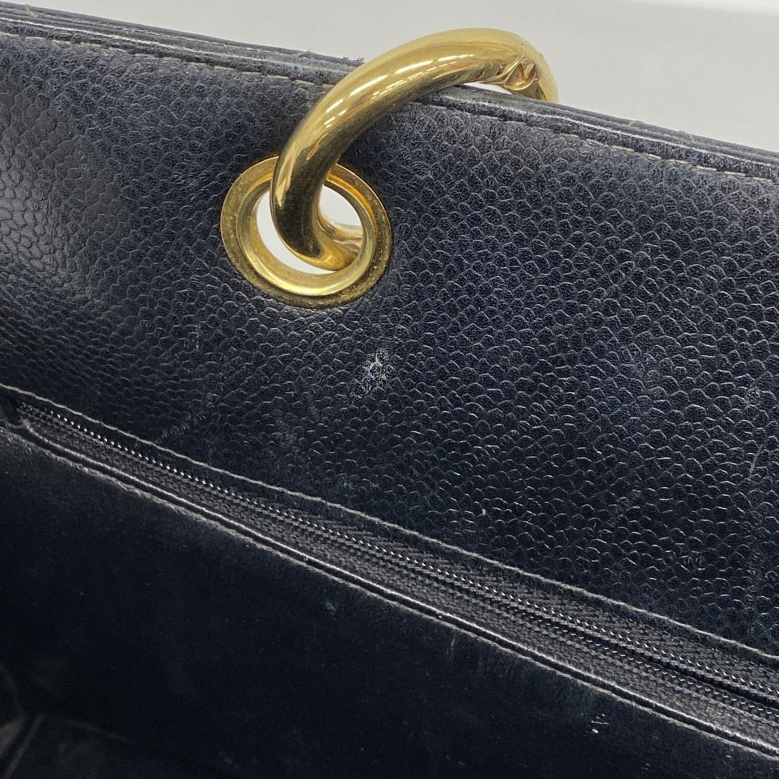 Calfskin Chanel Tote Bag Grained - 13