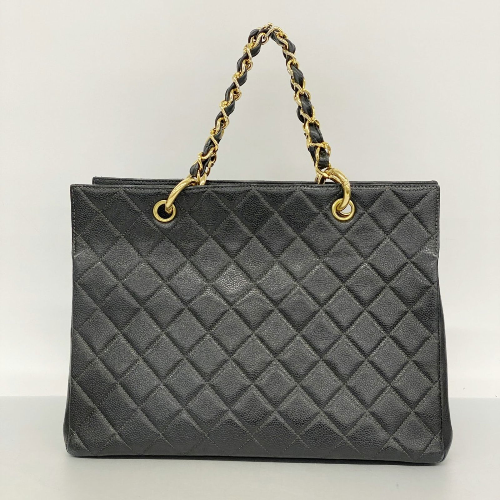 Calfskin Chanel Tote Bag Grained - 14