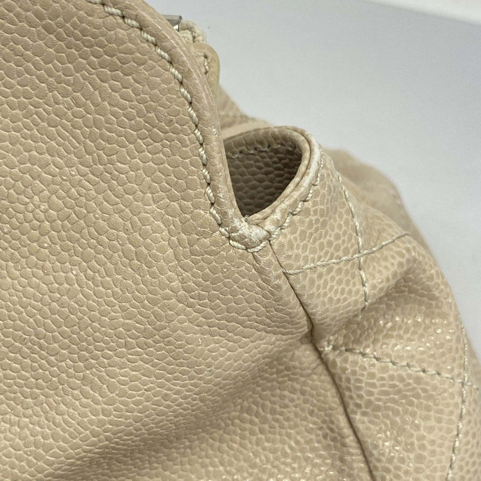 Calfskin Chanel Shoulder Bag Grained - 13