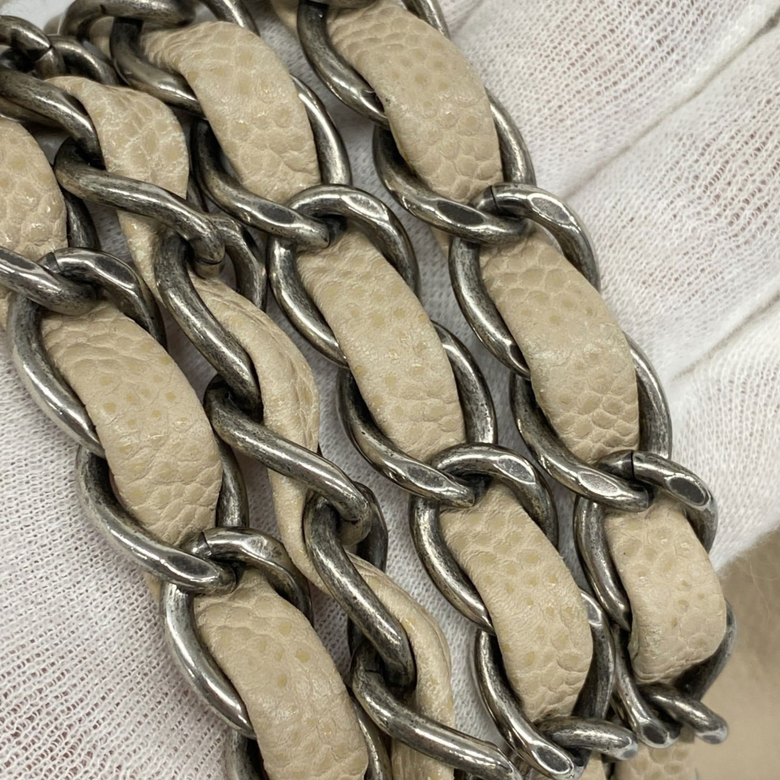 Calfskin Chanel Shoulder Bag Grained - 14