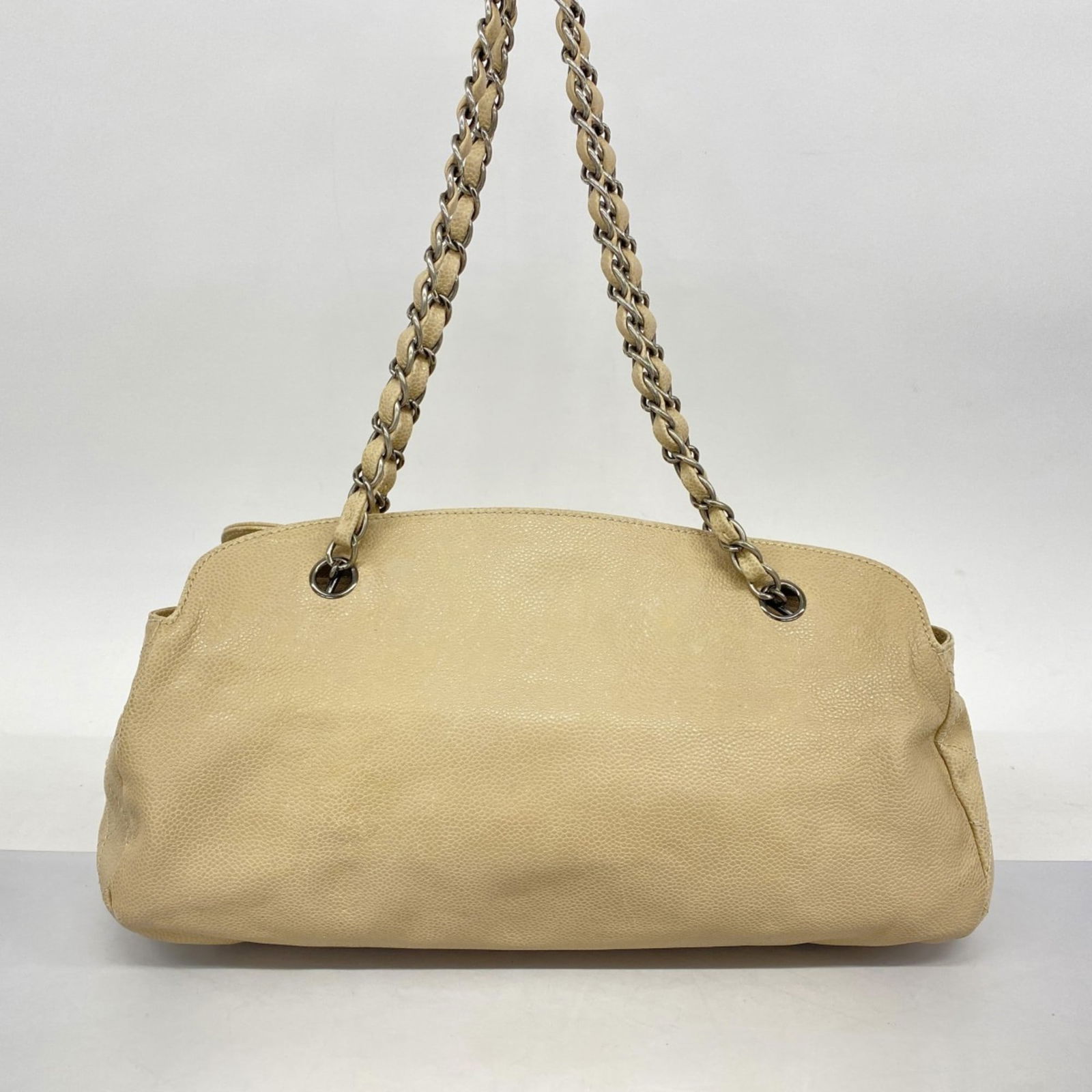 Calfskin Chanel Shoulder Bag Grained - 15