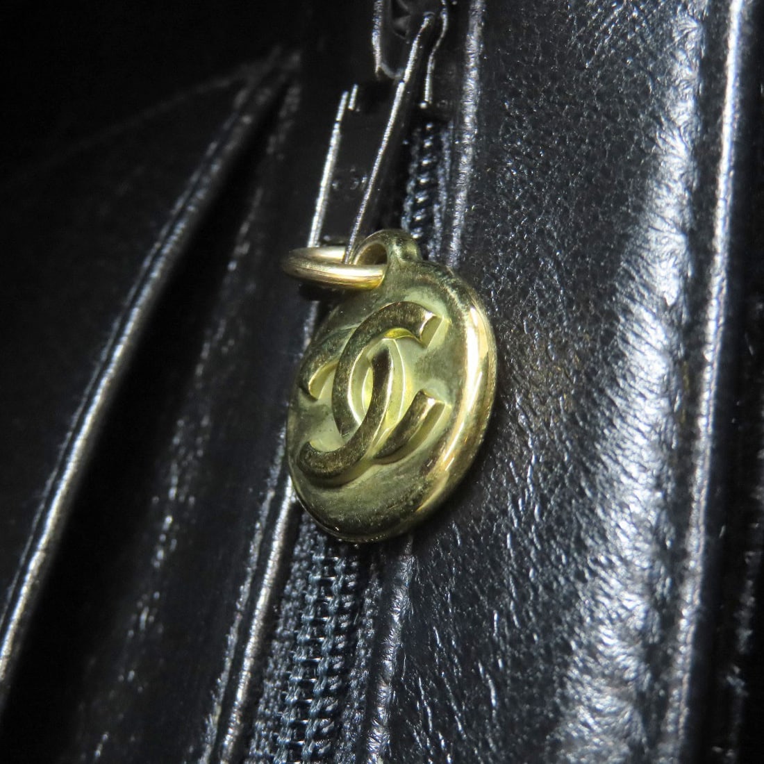 Velor CHANEL COCO Mark GoldHardware Shoulder Bag - 10