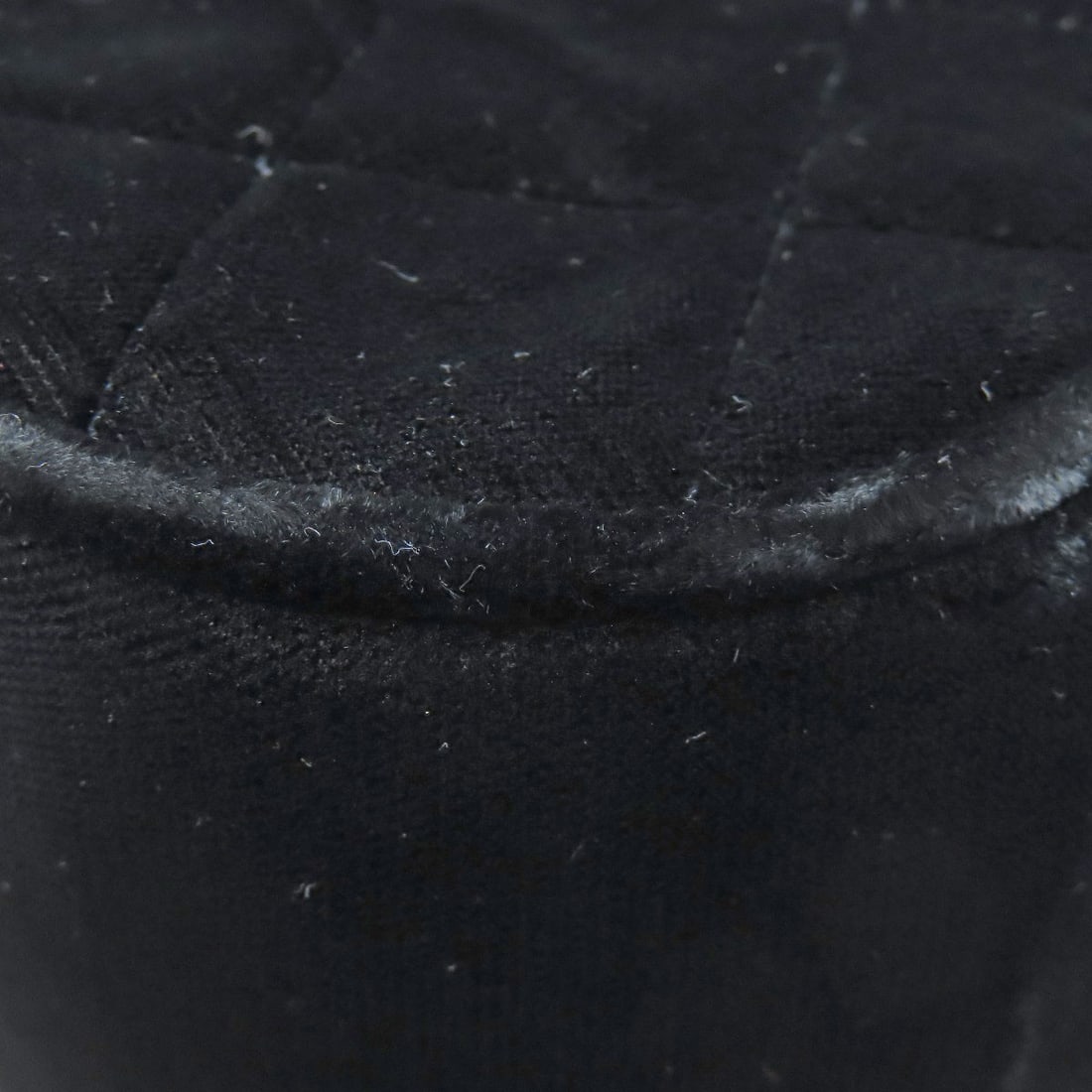 Velor CHANEL COCO Mark GoldHardware Shoulder Bag - 19