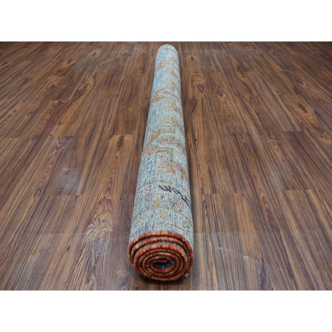 Rug 5'8"x7'9" Hand Made Tribal Design Pure Wool Colorful Afghan Village - 4