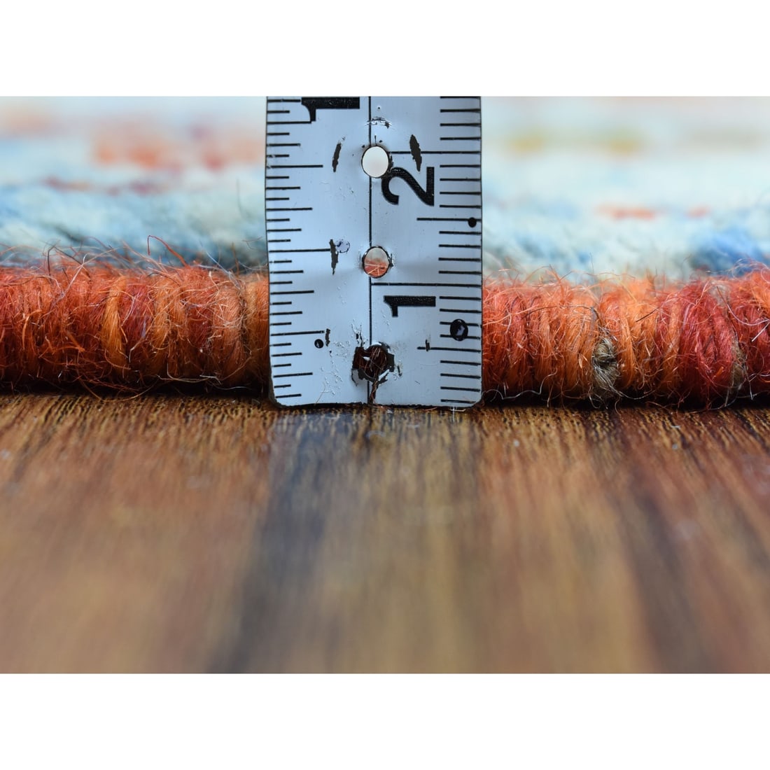 Rug 5'8"x7'9" Hand Made Tribal Design Pure Wool Colorful Afghan Village - 5