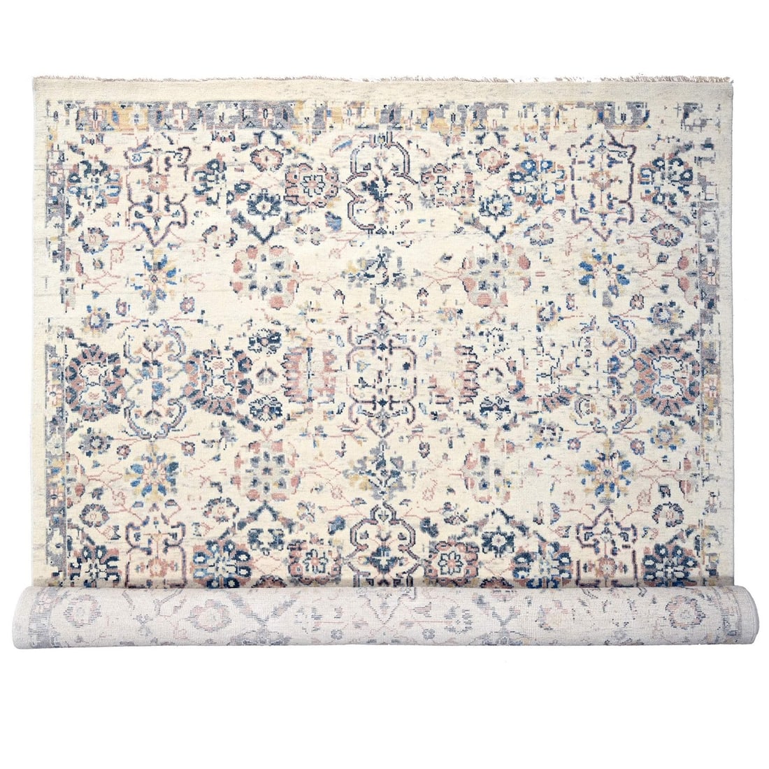 Rug 11'10"x17'8" Ivory Mahal Design 100% Wool Hand Knotted Oriental: Rug 11'10"x17'8" Ivory Mahal Design 100% Wool Hand Knotted Oriental This listing features Rug 11'10"x17'8" Ivory Mahal Design 100% Wool Hand Knotted Oriental. Item specifics are provided below. Item