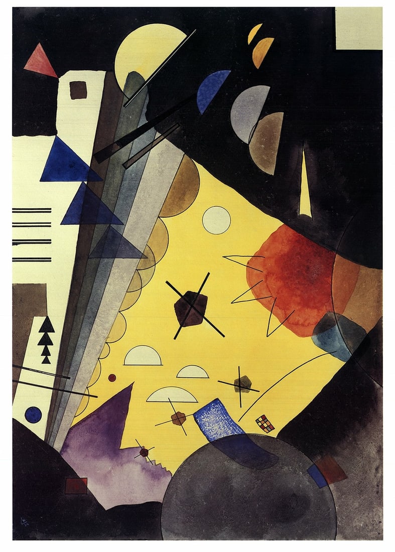 Modern WASSILY KANDINSKY Tension in Height (No text) 37.25" x 26.25" Poster 2017 (1 of 1)