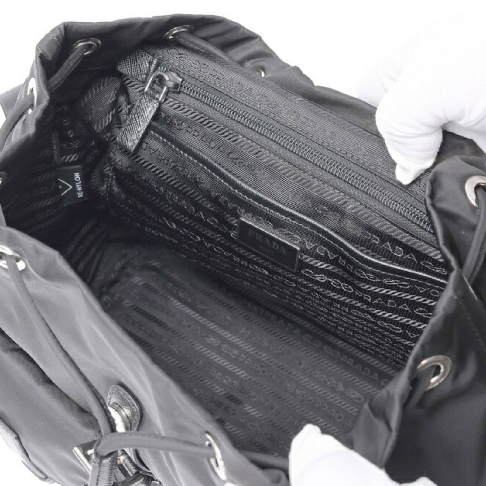 Fabric Prada Backpack - 6