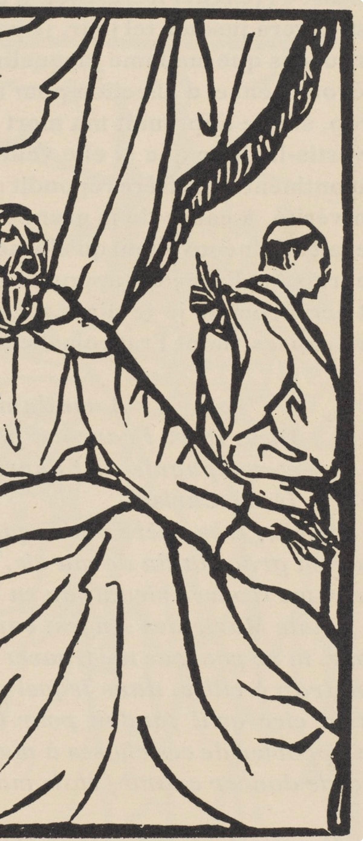 Woodcut - mile Bernard - Composition (Morane - No. 100) - Les Petites Fleurs de St. Franoise - 4