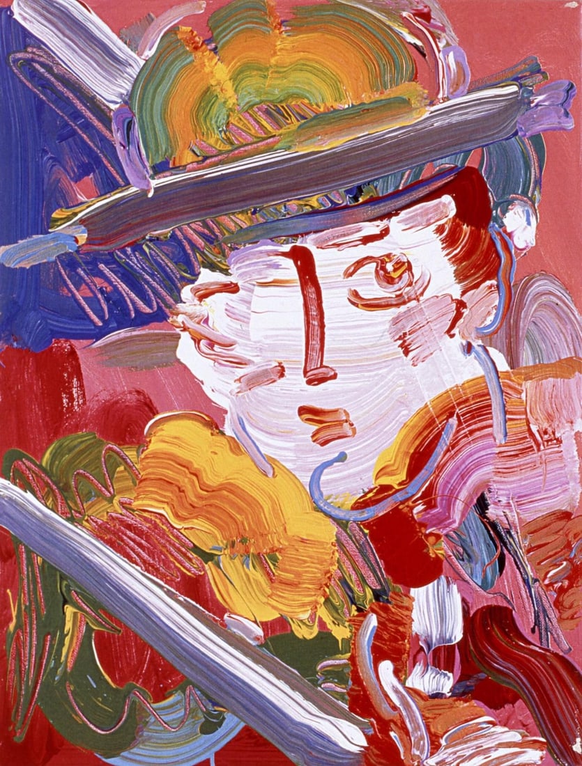 Official Lithograph - Peter Max - Abstract Zero - Hand Signed - 2